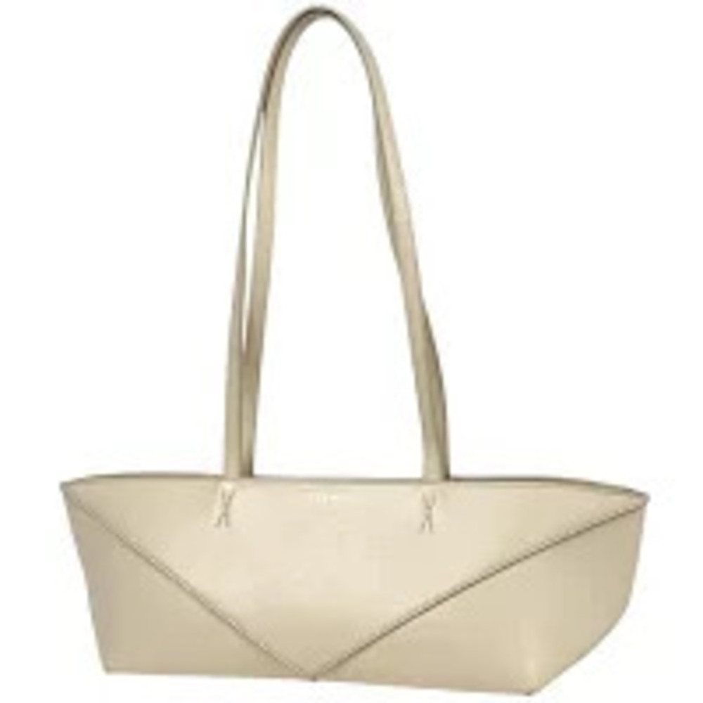 Loewe Puzzlefold Shoulder Bag Leather White